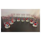 anchor hocking 1987  patriotic hearts, stars,