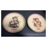 1985, 1986 Edition M J Hummel annual plates