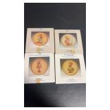 Miniature collectors, Hummel plates, set of 4