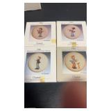 Miniature collectors, Hummel plates, set of 4