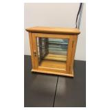 Wood Cabinet with 2 Shelves approx 14.25x14x25x8