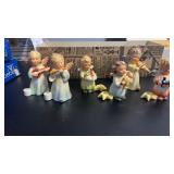 Ceramic  Goebel Hummel candle holders  3'  set of
