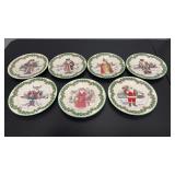 7 Spode Christmas Decorative Plates made in