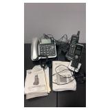 Land line phones  At & T  and radio shack. With