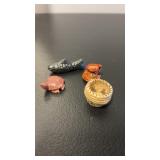 Collection of  miniature decorative folk art