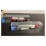 2 HO scale semi truck and trailer