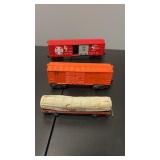 2 O Gauge Box Cars Santa Fe & Baby Ruth, & HO