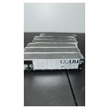 6 HO Burlington Northern SF Coal Gondola Cars w/