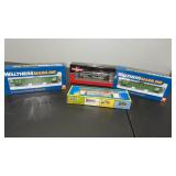 4 HO Railroad Cars Walthers, AHM, InterMountain