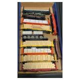 Set of 12 HO Scale Flat Cars with Cargo