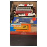 Group of HO Scale Railway Cars.  Box Cars & more