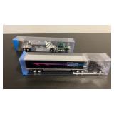 2 HO scale semi truck and trailer