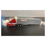 2 HO scale semi truck and trailer  Burlington