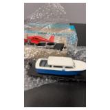 2 Athearn Flat Cars w/ Plane & Boat HO Scale