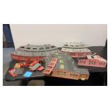 3 HO Railroad Roundhiuses, Needs some repair ,