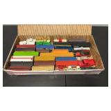 Box of HO Railroad Cars & Vehicles