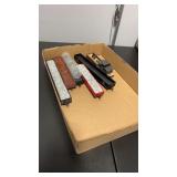 Set of 6 HO Scale Railway Cars with Cargo