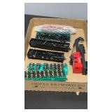 Set of 6 HO Scale Railway Cars with Cargo