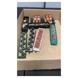 Set of 8 HO Scale Railway Cars with Cargo