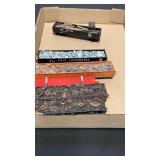 Set of 6 HO Scale Railway Cars with Cargo