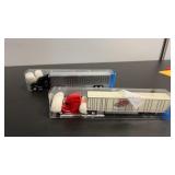 2 HO scale semi truck and trailer