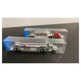 2 HO scale semi truck and trailer