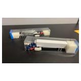 2 HO scale semi truck and trailer