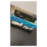 Athearn Flat Car w/ Racing Boats $ Box Car HO