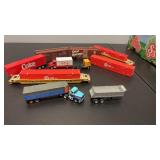Lot of HO Trucks, Box Cars , Storage Containers