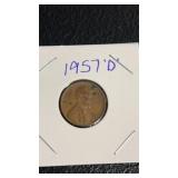 1957 D wheat penny