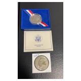 1986 proof liberty half dollar coin  and 1972 D