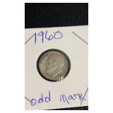 1960 silver dime