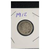1912 silver mercury silver dime