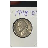 1948 D Jefferson Nickel
