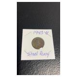 1943 D steel penny