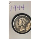 1944 Mercury Dime