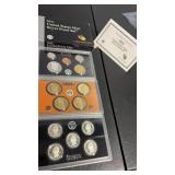 2011. Silver proof set with COA