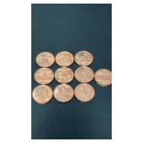 (10) One AVDP Ounce .999 Copper Assorted Rounds