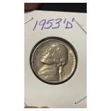 1953 D Jefferson Nickel