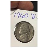 1960 D Jefferson Nickel