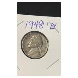 1948 D Jefferson Nickel