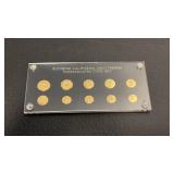 Souvenir California Gold Tokens Uncirculated Type