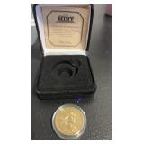 2017. Sacajawea  $1  coin with COA  24 k gold