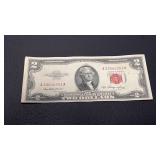 1953 $2 Bill Red Label Ser#A33044351A