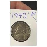 1945 P Jefferson War Nickel