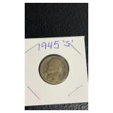 1945 S silver Jefferson nickel