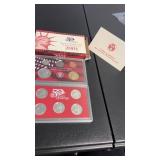 2001 silver proof set with COA