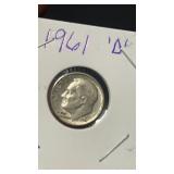 1961 D Eisenhower Dime