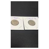 1960 1952 S Jefferson Nickels