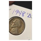 1948 D Jefferson Nickel